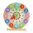 thumbnail image 3 of Reloj didáctico analógico Montessori, reloj didáctico que dice la hora, juguete sensorial, juguete educativo, tiempo de enseñanza, reloj de madera, 3 of 9