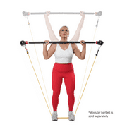 PRCTZ Resistance Band Set with Resistance Tubes, Handles, Ankle Straps, Door Anchor, and Carry Mesh Bag