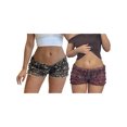thumbnail image 2 of Rdhnmea     Women's Ruffle Shorts Leopard Print Elastic Waist Lounge Shorts, 2 of 6