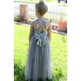 thumbnail image 7 of Ekidsbridal Crossed Straps A-Line Flower Girl Dresses Princess Gown Junior Bridesmaid 177 6, 7 of 7