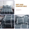 thumbnail image 5 of All Season Bedding Set 3PCS - Soft Microfiber Comforter & Pillowcases, Breathable Shrinkage & Fade Resistant, Classic Checkered Quilting, Twin/Full Size, Easy Care Machine Wash, 5 of 9