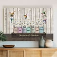 thumbnail image 4 of Customizaholic Personalized Grandma’s Garden Canvas Print, Custom Grandchildren Names, Rustic Mason Jars with Flowers and Hummingbirds, Gift for Nana, Mimi, Granny, 4 of 8