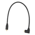 thumbnail image 1 of Cable de interfaz multimedia Micro HD de 8K 60 Hz, codo derecho, cable de interfaz multimedia Micro HD macho a macho, diámetro exterior de 4,0 mm, 1 of 12