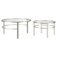 thumbnail image 7 of Evelyn&Zoe Gaia Round Nested Coffee Table, Satin Nickel, 7 of 7