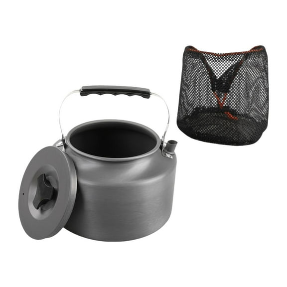 figatia Camping Water Kettle Tea Kettle Kitchenware 2L Cook Teapot for Camp Fishing Campfire Outdoor Barbecue