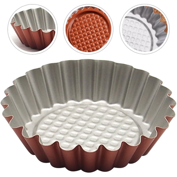 SOPOTUTU 6Pcs Mini Tart Mold Baking Nonstick Coating for Cake Shop Use