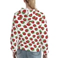 thumbnail image 7 of Kdxio Hand Drawn Strawberry Print Womens Oversized Hoodies Sweatshirts Hooded Pullover Tops Sweaters Casual-XX-Large, 7 of 7