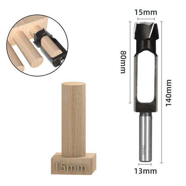 Carbon Wood Tenon Coring Bit – Tapered Dowel Plug Cutter For Trepan Boring And Wood Connections – Choose 15-40mm Diameter
