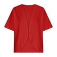 thumbnail image 5 of Cotton Cardigans For Women Plus Size Shrugs For Women Solid Shrug For Summer Dress Open Front Lightweight Cardigans Trendy Mini Cover Ups For Women 2024 Dressy Casual Tops, 5 of 7