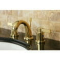 thumbnail image 2 of Kingston Brass KB8912NDL NuvoFusion Widespread Bathroom Faucet, Polished Brass, 2 of 4
