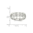 thumbnail image 2 of Sterling Silver 7mm Brushed Fancy Band Ring Size 11, 2 of 2