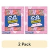 (2 pack) Jolly Rancher Bold Fruit Smoothie Flavored Christmas Holiday Candy Canes Stocking Stuffers, Box 5.28 oz, 12 Pieces