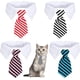 thumbnail image 1 of 4 piezas de corbata para mascotas, corbata ajustable para perros y gatos, collar Formal para perros, corbata a rayas para perros pequeños y gatos, 1 of 5
