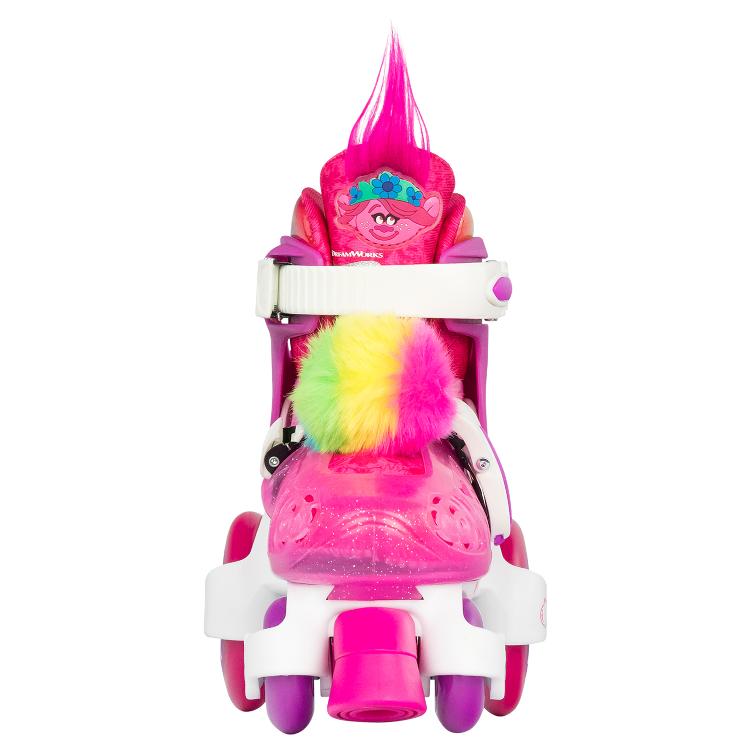 Crazy Skates Trolls Klip Klop Size Adjustable Roller Skates - Featuring Poppy or Barb from TROLLS