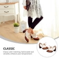 thumbnail image 3 of unbranded 1Par Marrones Para Mujer Con Material Y Tacón Estable, 3 of 8