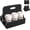 black, variant on Godery Portable Drink Carrier Cup Drink Carrier with Handle, 6-Cups Folds flat Reusable Cup Holder Carrier with Handle, Drink Delivery Carrier