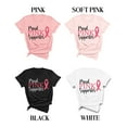 thumbnail image 2 of Proud Pink Supporter Breast Cancer Awareness Month T-Shirt, Crewneck, Black, Large, 2 of 4