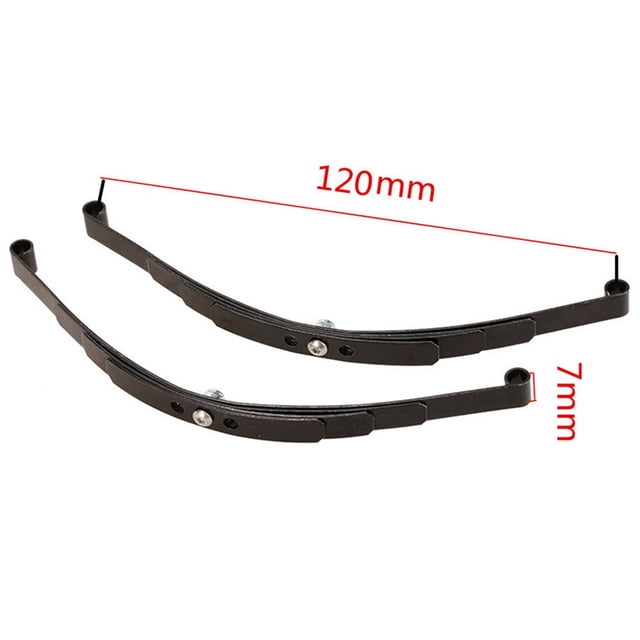 2X Ensemble de Barres de Suspension à Ressort Rigide pour 1:10 RC Rock Crawler D90 TF2 Axial SCX10 F350, Noir