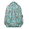 thumbnail image 3 of Pitbull Dog and Flower Floral Backpack for School,Cute School Bag,Schoolbag with Adjustable Shoulder Straps & Padded Back,16.9 Inch, 3 of 5