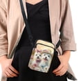 thumbnail image 4 of HELLHERO West Highland Terriers Daisies Shoulder Bag Polyester 2 Zippers Adjustable Shoulder Strap Crossbody Bag for Travel, Outdoor and Daily Use, 4 of 7