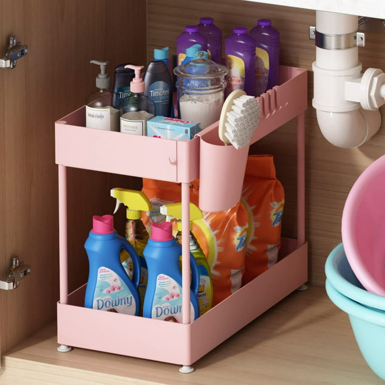 Slim Caddy LARGE Cabinet Door Organizer | Optimize Your Cabinet Space |  Kitchen Plastic Lids Organizer, Bathroom Accessories Storage, Under Sink