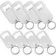 thumbnail image 1 of Stainless Steel Flat Beer Bottle Opener Keychain, Sturdy and Durable 2 Pcs to Send to Friends, Light and Easy to Carry, Suitable for All Beer Bottle Caps (Small) Silvery White, 1 of 1