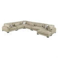 thumbnail image 2 of Lexicon Corydon Microfiber 6-Piece Modular Sectional with Chaise in Brown, 2 of 18