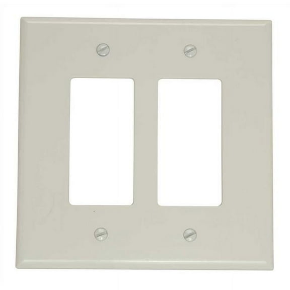 88602  Decora Oversized Designer Gfci Wallplate  2-Gang  White