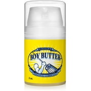 Boy Butter 2 Ounce Mini Personal Lubricant | Natural Coconut Oil & Organic Silicone | Non Staining, Washable & Slick Lube for Adults | Original Formula Oil Based Cream Made in The USA
