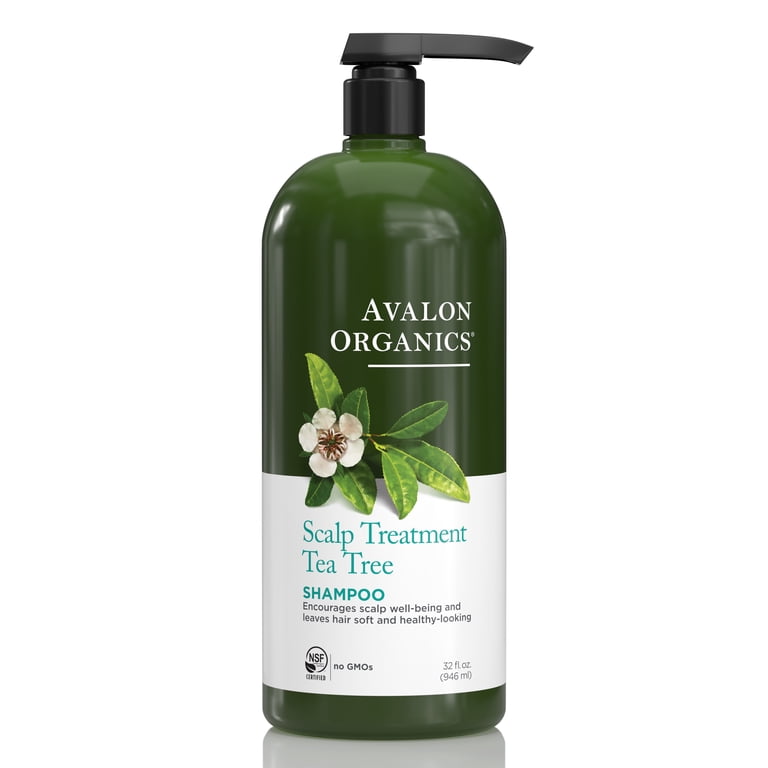 Avalon Organics Scalp Treatment Tea Tree Shampoo, 32 fl oz photo 1