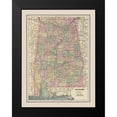 thumbnail image 2 of Cram 15x18 Black Modern Framed Museum Art Print Titled - Alabama - Cram 1892, 2 of 5