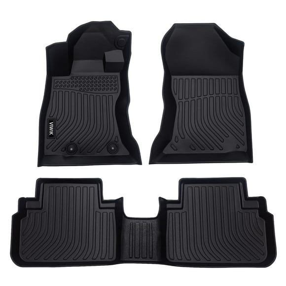VIWIK Floor Mats for Mazda CX-50 2023 2024, TPE Rubber Car Mats All Weather Custom Floor Liners for Mazda CX50 Full Set 1st and 2nd Row Front & Rear Car Liners Non-Slip Odorless Waterproof