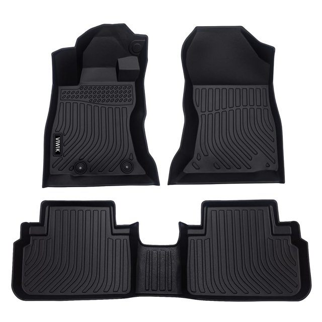 VIWIK Floor Mats for Mazda CX-50 2023 2024, TPE Rubber Car Mats All Weather Custom Floor Liners for Mazda CX50 Full Set 1st and 2nd Row Front & Rear Car Liners Non-Slip Odorless Waterproof