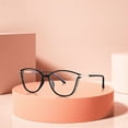 thumbnail image 3 of Gafas ópticas de lentes planas, monturas anti luz azul, gafas de moda, anti radiación de computadora, 3 of 5