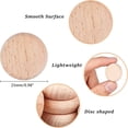 thumbnail image 3 of Beech Wooden Round Pieces DIY Accessories BurlyWood 25x8mm, 3 of 7