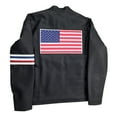 thumbnail image 7 of Wyatt Williams American Flag Faux Leather Jacket - Mens 2XL, 7 of 7