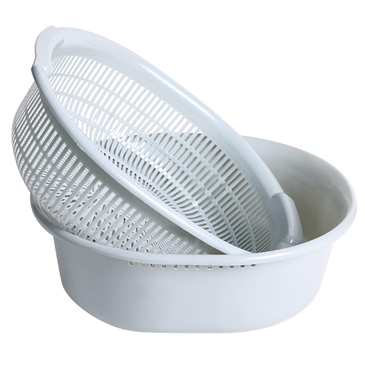 Kitchen Doublelayer Drain Basket Multifunctional Fruit Vegetable
