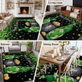 thumbnail image 5 of Area Rug for Living Room, St. Patrick's Day Non-Slip Indoor Large Carpet for Bedroom/Dining Room, Spring Lucky Shamrocks Green Gnomes Black Washable Low-Profile Rectangle Floor Runner Rugs - 5 x 7 Ft, 5 of 7