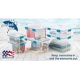thumbnail image 4 of Sterilite Clear Gasket Box, Blue Aquarium, 4 Piece, 4 of 4
