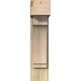 thumbnail image 2 of Ekena Millwork 8"W x 22"D x 34"H Imperial Block Rough Sawn Bracket w/ Offset Brace, Douglas Fir, 2 of 25