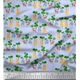 thumbnail image 1 of Soimoi Cotton Duck Fabric Tree,Giraffe & Reindeer Animal Fabric Prints by Yard 42 Inch Wide, 1 of 3