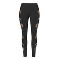 thumbnail image 3 of Shadoumai Women's Football Print Elastic Fitted Tights For Outerwear Leggings Comfortable Stretch High Waist Workout Yoga Pants, 3 of 6
