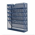 thumbnail image 2 of Pro Space File Organizer Holder 5 Pocket Metal Mesh Hanging Folder Magazine Mail Rack for Office Home Study Room, 2 of 7