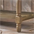 thumbnail image 5 of COSMOS Gray Acacia Wood Farmhouse Bench with Storage Shelf, Sturdy Wooden Entryway Bench for Kitchen, Hallway, Living Room, 5 of 10