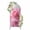 Pink, variant on Arch Covers, Pink Rose Fantasy Arch Covers Stretchy Backdrop 5'x2.1', Elegance Floral Romantic Reflection Spandex Fitted Round Top Chiara Arches Backdrop Cover for Wedding Party Birthday Banquet