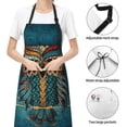 thumbnail image 5 of Fuzoiu Owl In Blue Print Adjustable Waterproof Apron with Pockets,Waterproof Apron for Cooking, Gardening, and Art Projects, 5 of 6