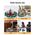 thumbnail image 2 of 13 Inch Round Placemats Set of 4, Green Summer Botanical Non Slip Heat Insulation PP Table Mats, Spring Floral Birds Farmhouse Washable Place Mats for Kitchen Dining Party Table Decor, 2 of 7