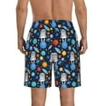 thumbnail image 3 of Naloa Space Dog Men's Beach Shorts, Surfing shorts, Swim trunks, Quick Dry Swim Trunks for Surfing Beach Fun - X-Large, 3 of 9