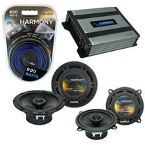 GMC Sierra 2007-2013 Factory Speaker Replacement Harmony R65 R5 & HA-A400.4 Amp