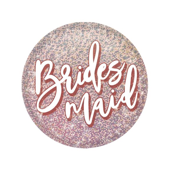 6 Pack Bulk Bridesmaid Button